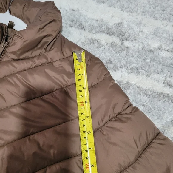 Women's Brown Quilted Jacket - Picture 10 of 10